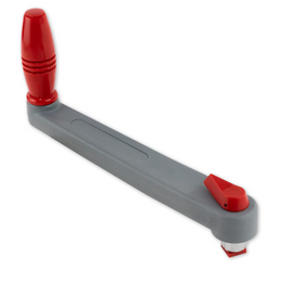 MARINEO Winschkurbel Winch - Kurbel mit Arretierung, grau rot