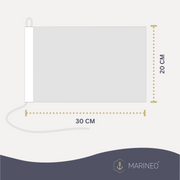 Marineo Gastlandflagge Bootsfahne Gastflagge Fahne Flagge für Boot oder Motorrad - 20 x 30cm, Türkei