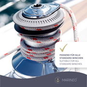 Marineo Winch Bit – Winschadapter für Akkuschrauber Bohrmaschine Akkuschrauber zum elektrischen Winschen – Edelstahl Rostfrei