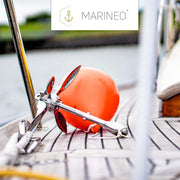 MARINEO Ankerboje I Kugelfender aufblasbar mit 1,5 kg Auftrieb – 15 x 20 cm