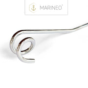 MARINEO Reling Getränkehalter Dosenhalter Flaschenhalter Bierhalter aus hochwertigem Edelstahl für Boot Garten oder Camping - 26,5 x 7,5 cm