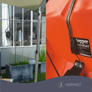 Clamcleat CL236 Kammklemme mit Oberrolle - silber Aluminium 3-6 mm Schotklemme