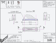 Clamcleat CL254 Kammklemme Racing MIDI - silber Aluminium 4-8 mm Schotklemme