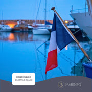 Marineo Gastlandflagge Bootsfahne Gastflagge Fahne Flagge für Boot oder Motorrad - 20 x 30cm, Frankreich