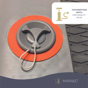 MARINEO Hundebadeleiter, Badeleiter, aufblasbare Dog Ramp Rampe für Hunde, für Boot, Pool oder Steg