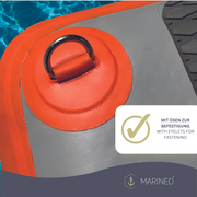 MARINEO Hundebadeleiter, Badeleiter, aufblasbare Dog Ramp Rampe für Hunde, für Boot, Pool oder Steg