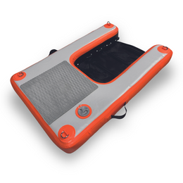 MARINEO Hundebadeleiter, Badeleiter, aufblasbare Dog Ramp Rampe für Hunde, für Boot, Pool oder Steg