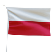 Marineo Gastlandflagge Bootsfahne Gastflagge Fahne Flagge für Boot oder Motorrad - 20 x 30cm, Polen