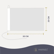 Marineo Gastlandflagge Bootsfahne Gastflagge Fahne Flagge für Boot oder Motorrad - 20 x 30cm, Polen